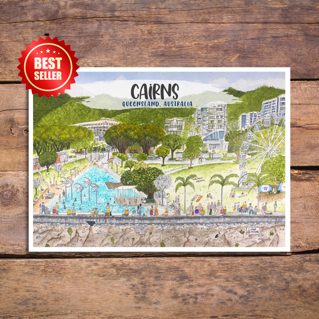 Cairns Esplanade Postcard
