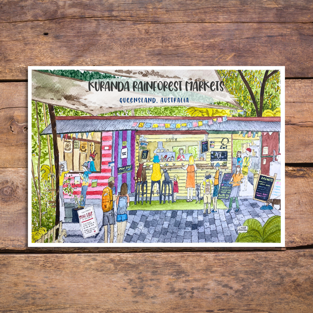 Kuranda Rainforest Markets Postcard