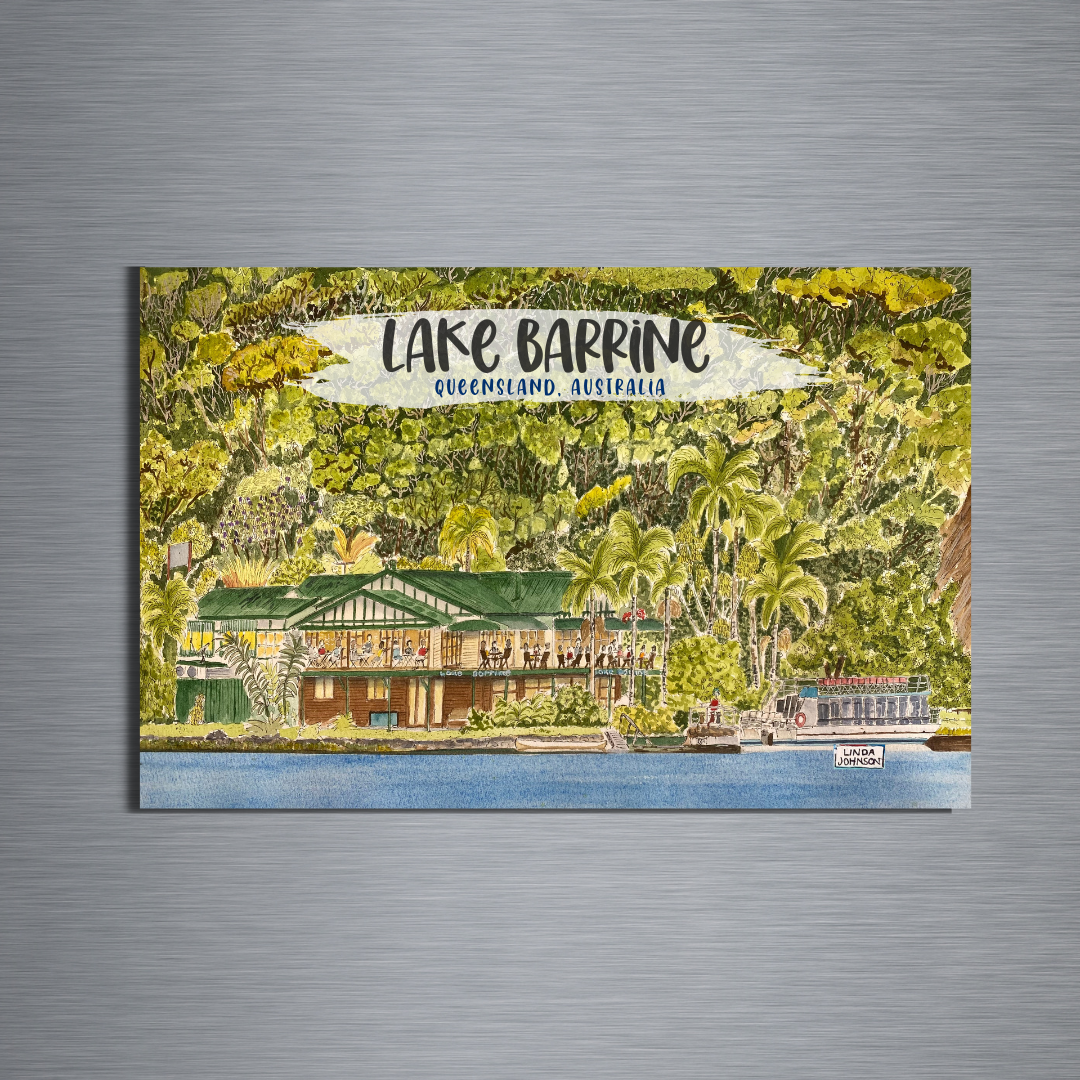 Lake Barrine Teahouse Fridge Magnet