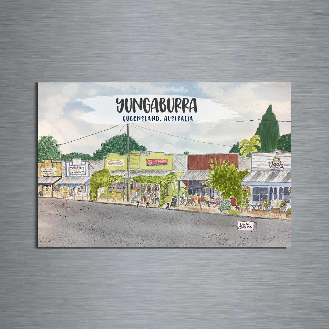 Yungaburra Street fridge Magnet