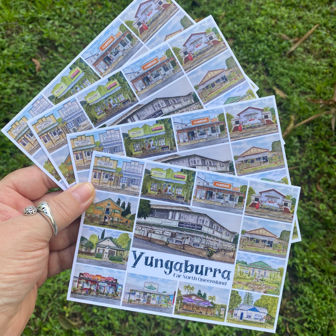 Yungaburra In Watercolour Postcard