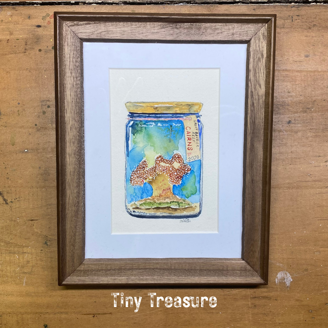 Tiny Treasure Coral Keepsake Painting