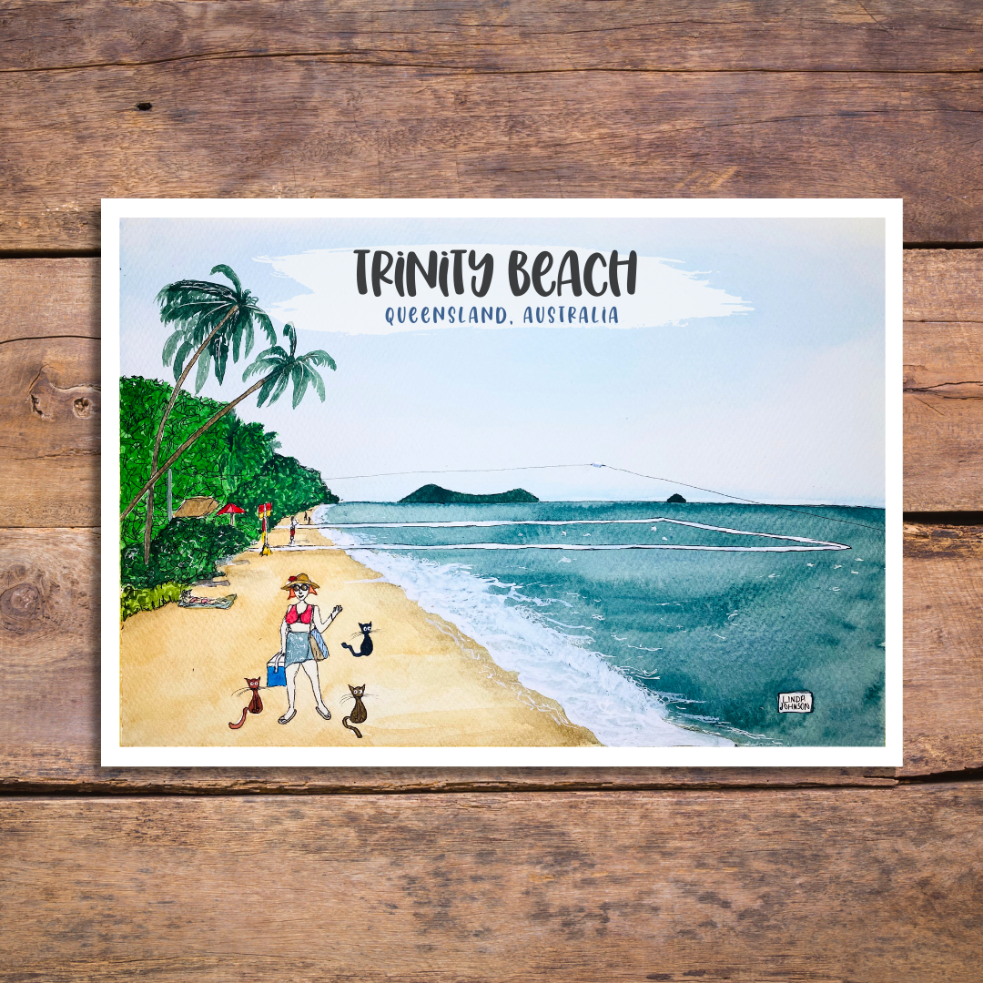 Trinity Beach Postcard.