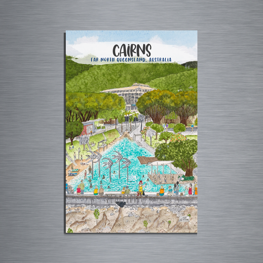 Cairns Lagoon - Hill view magnet