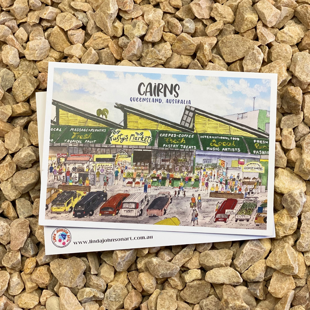 Cairns Rusty's Market Postcard