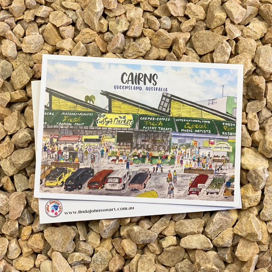 Cairns Rusty's Market Postcard