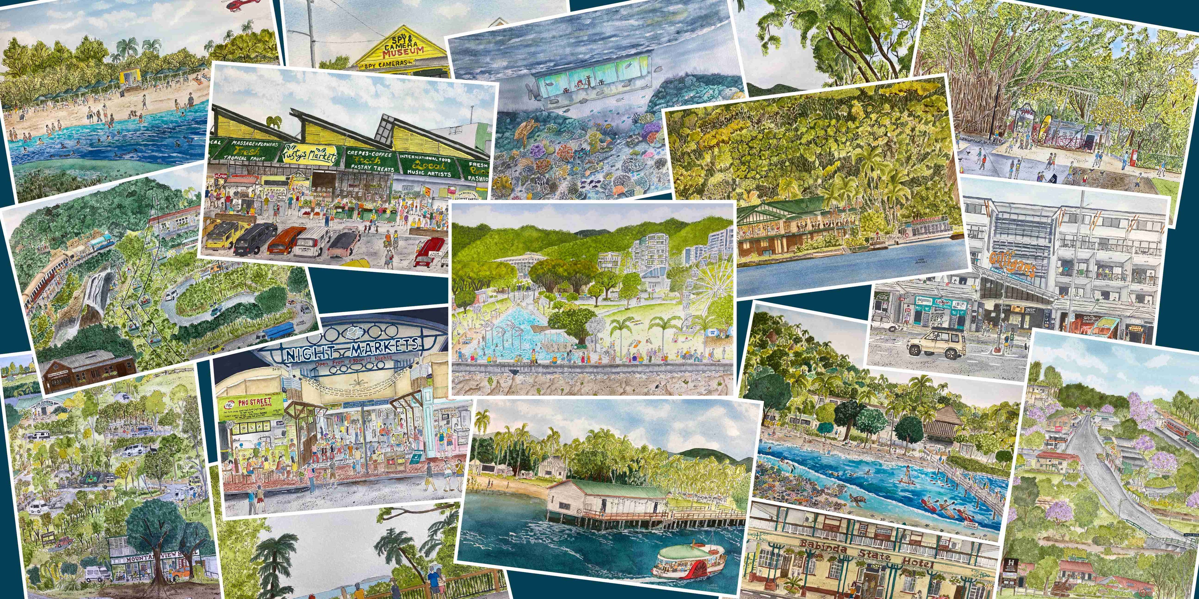 Collage of various architectural and landscape designs.