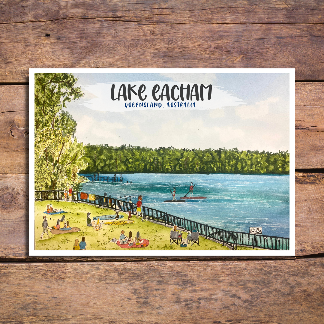 Lake Eacham Postcard