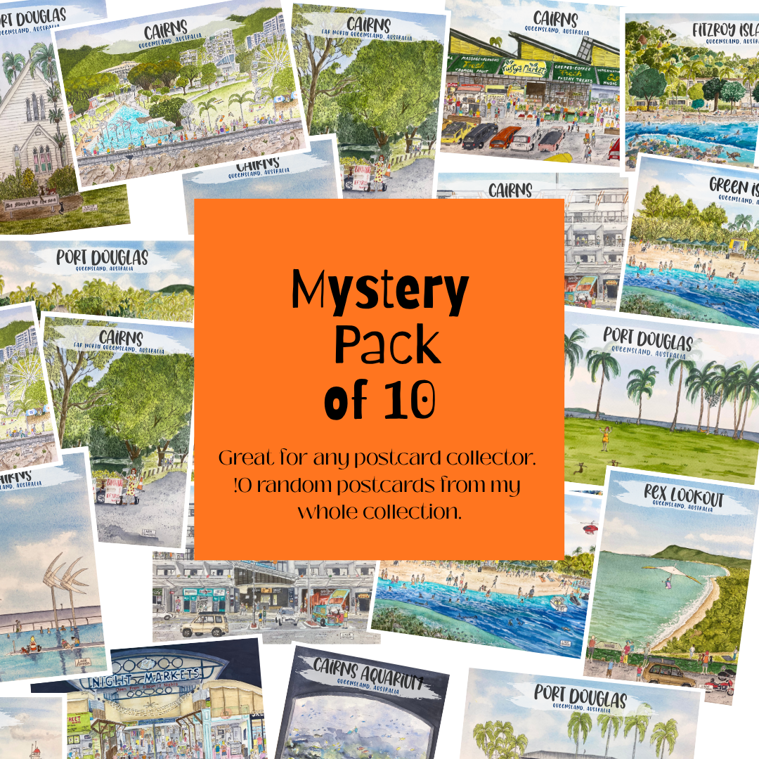 Mystery-Set mit 10 Postkarten