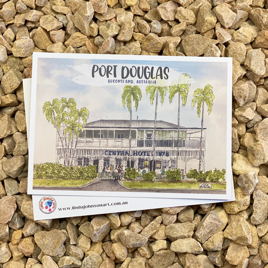 Port Douglas Central Hotel Postcard