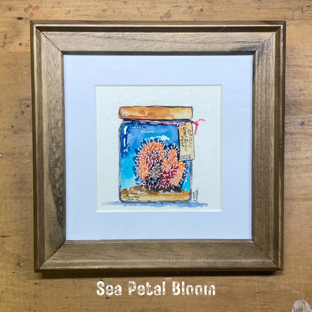 Sea Petal Bloom Coral Keepsake Painting